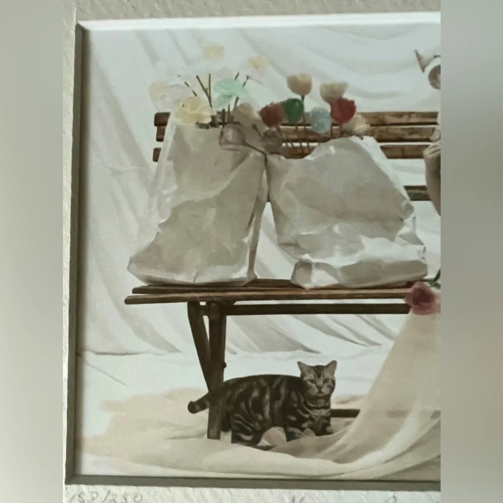 Hand Colored Limited Edition Norm Darwish “Shopping Break” Black & White Photo - Picture 3 of 7